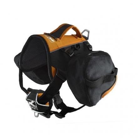 Kurgo Baxter Dog Backpack - Schwarz/Orange