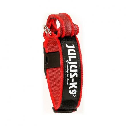 Julius-K9 C&G Hundehalsband mit Haltegriff - Rot