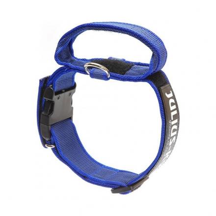 Julius-K9 C&G Hundehalsband mit Haltegriff - Blau