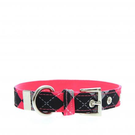 Urban Pup Halsband - Pink Argyle