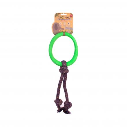 Beco Hoop On A Rope Hundespielzeug - Grün