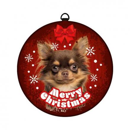 Weihnachtsdekoration mit Hundemotiv Chihuahua