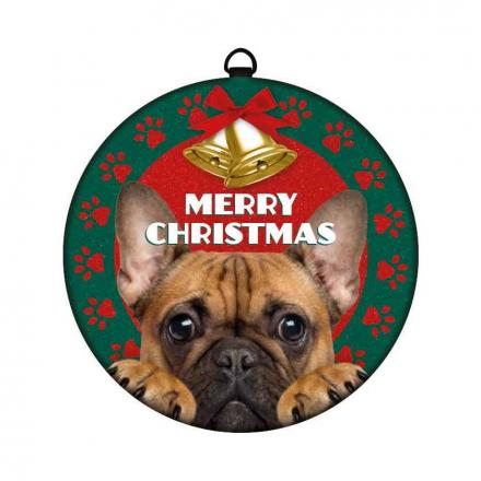 Weihnachtsdekoration mit Hundemotiv Französische Bulldogge