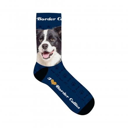 Socken mit Hundemotiv Border Collie